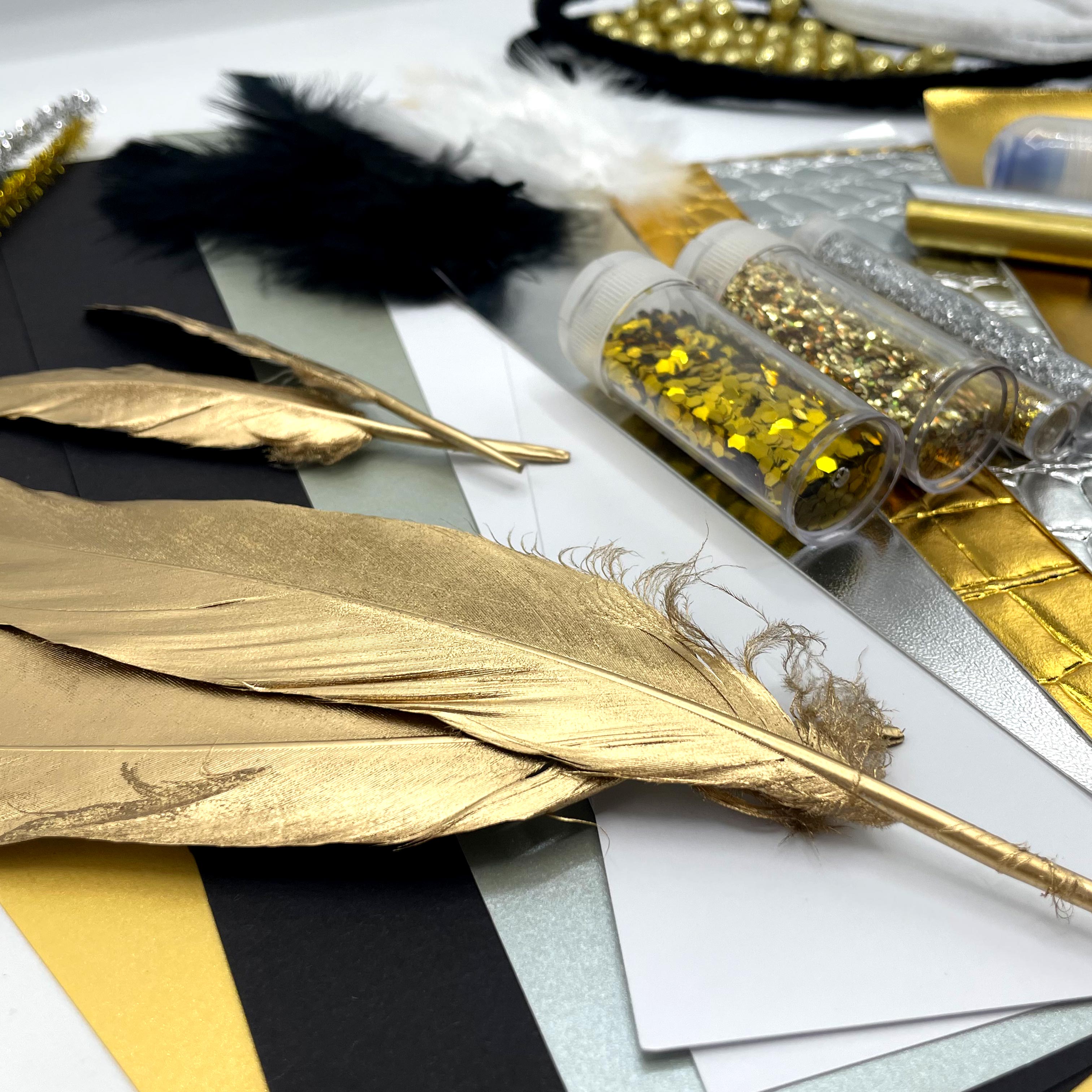 Deine Gold Bastelbox Bastelbox Gold